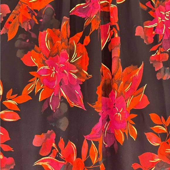 Size S - Vince Camuto‎ Women's Split-Neck Long-Sleeve Babydoll Dress - Picture 5 of 5